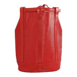 Louis Vuitton Randonnee PM Shoulder Bag Back Pack Castilian Red Epi Vintage